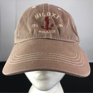 Prairie Mountain Tan Biloxi Beach Adjustable Baseball Hat One Size Fits Most